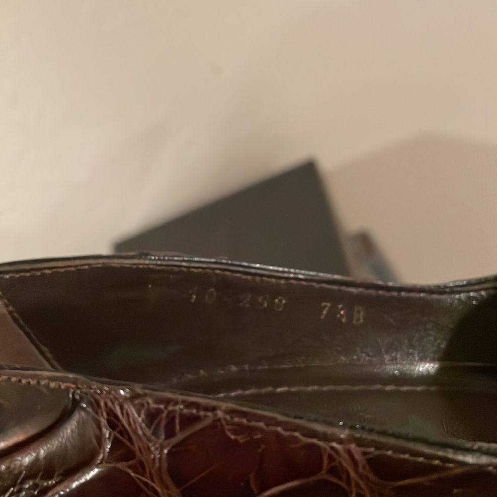 TOM FORD GUCCI CROC 🐊 hornback pump NWB 7.5 or 7 - Picture 10 of 16